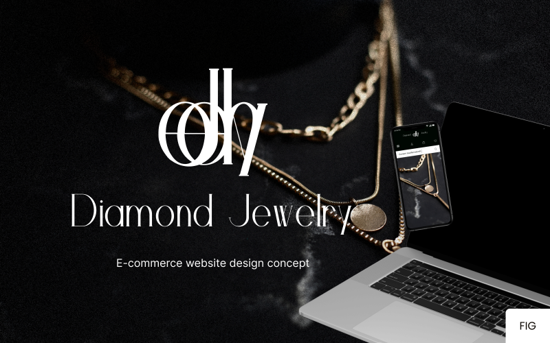 Diamond Jewelry — e-Commerce website for Jewelry Brands UI Element