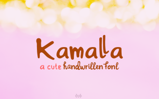 Kamalla - a cute font duo