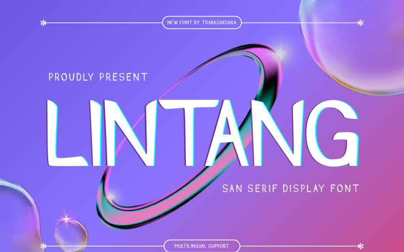 Lintang - San Serif Display Font