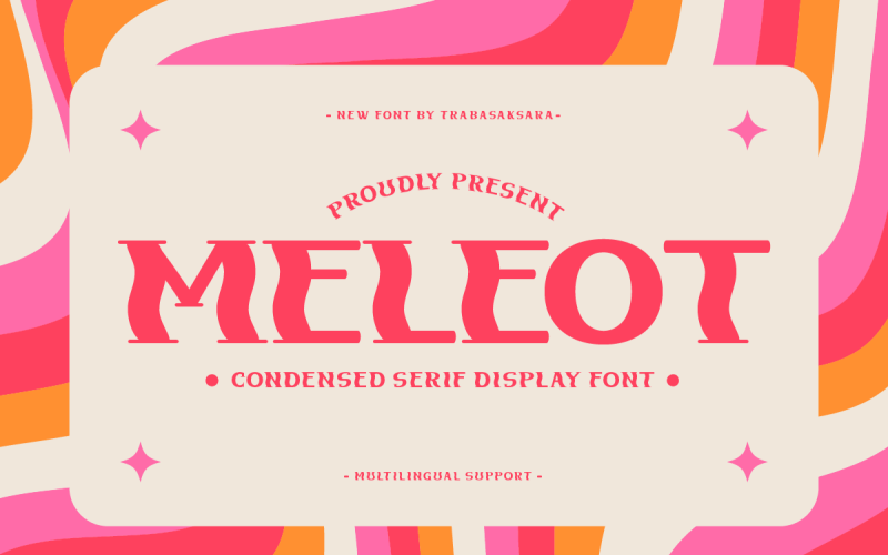 Meleot - Condensed Serif Display Font