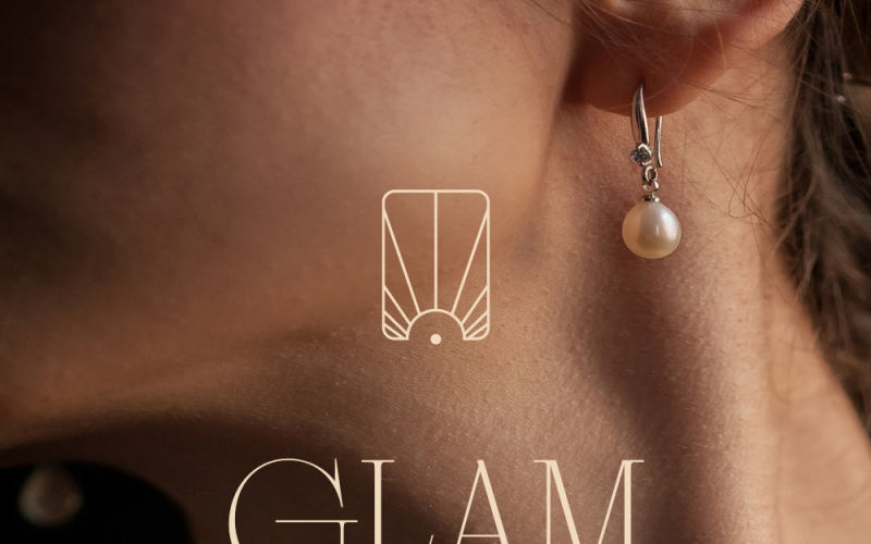 Glam Jewelry Brand Template Logo Template