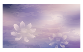 Purple Abstract Background Image 14400x8100px With Lotus in The Water