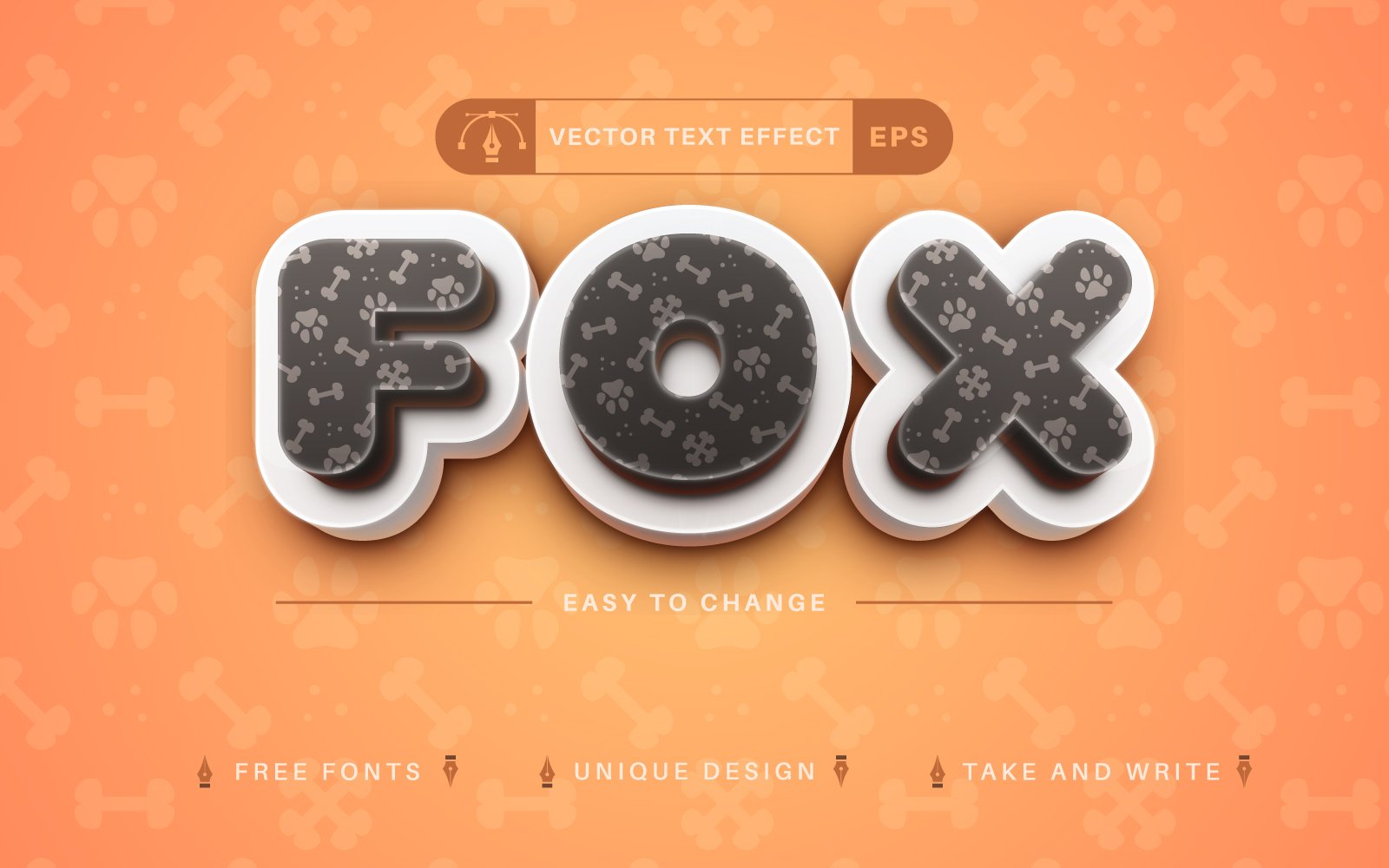 Template #329125 Effect Font Webdesign Template - Logo template Preview