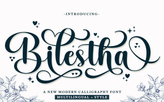 Bilestha Calligraphy Script Font