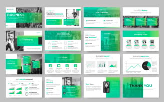 Business presentation and business presentation powerpoint template