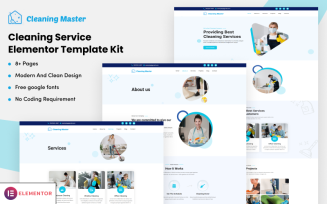 Cleaning Master - Cleaning Service Elementor Template Kit