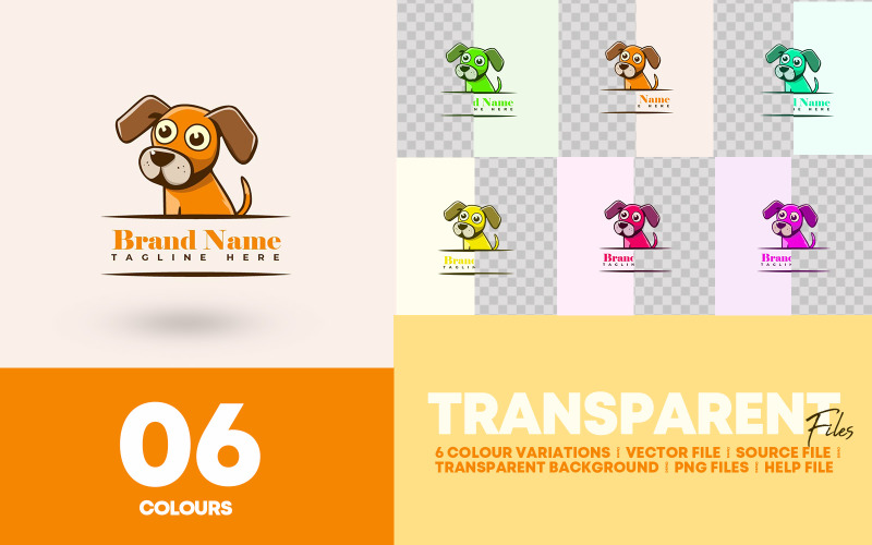 Dog Logo Design Template | Adobe Illustrator Logo Template