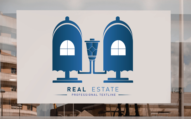 Double Real Estate House Logo Templates