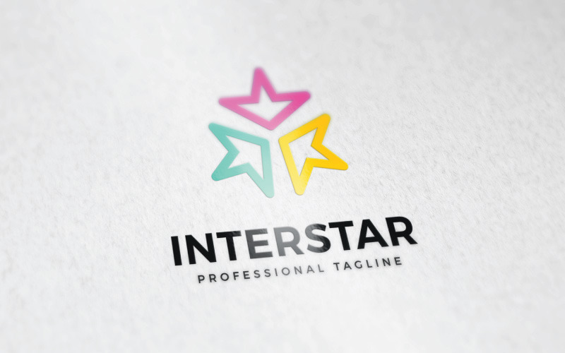 Inter Star Consulting Logo or Star Tech Logo Logo Template