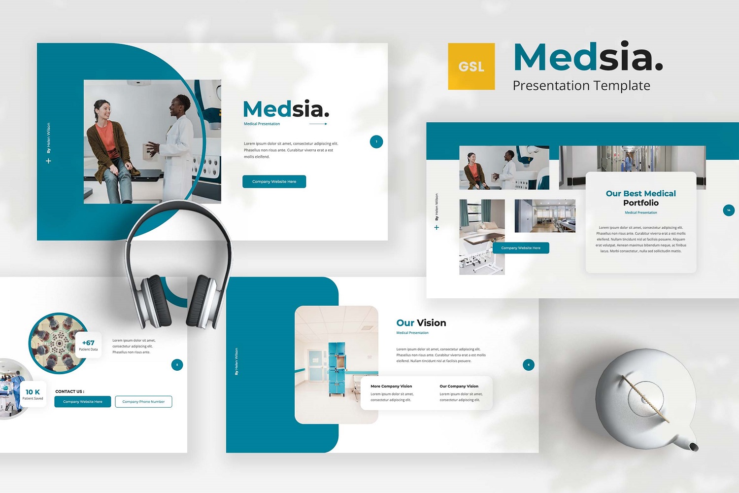 Template #329255 Presentation Medicine Webdesign Template - Logo template Preview