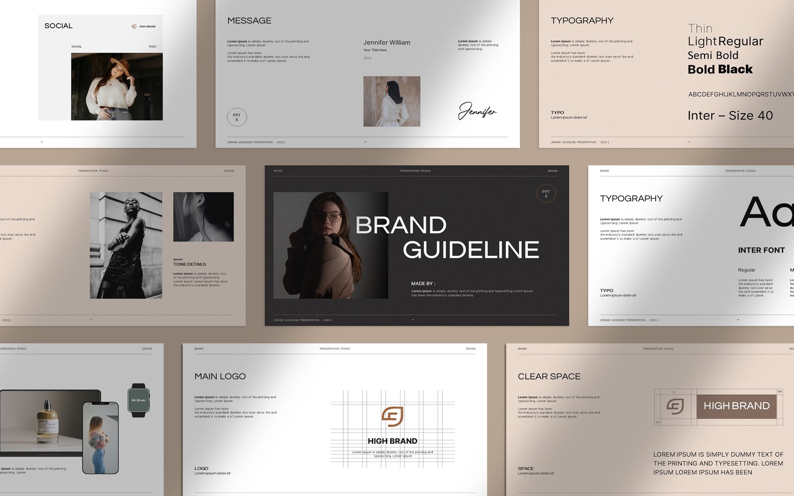 Kit Graphique #329278 Guideline Presentation Web Design - Logo template Preview