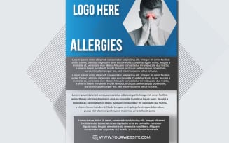 Allergies (DOCTOR) Flyer Template Design