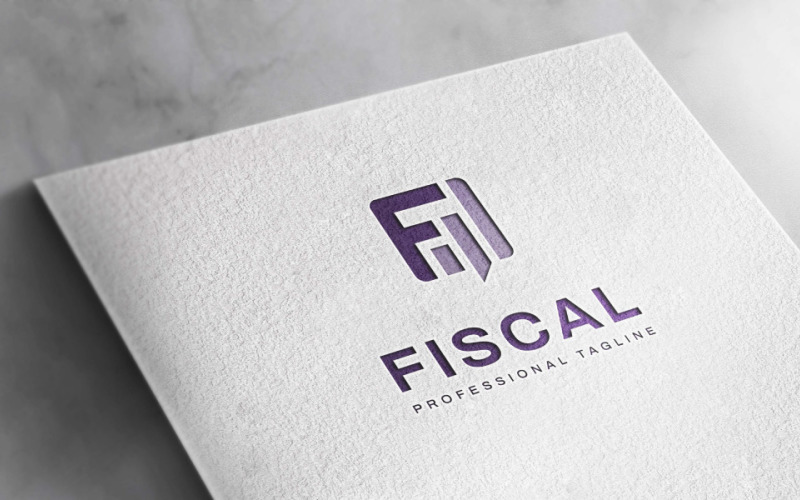 Letter F Fiscal logo or Letter F Finance logo Logo Template