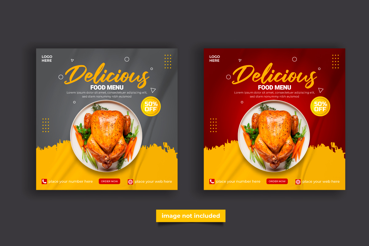 Template #329349 Banner Food Webdesign Template - Logo template Preview