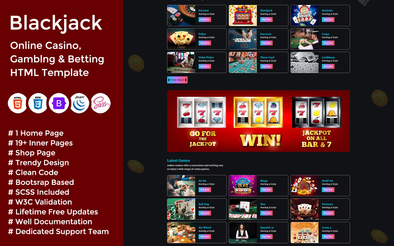 Template #329352 Betting Cards Webdesign Template - Logo template Preview