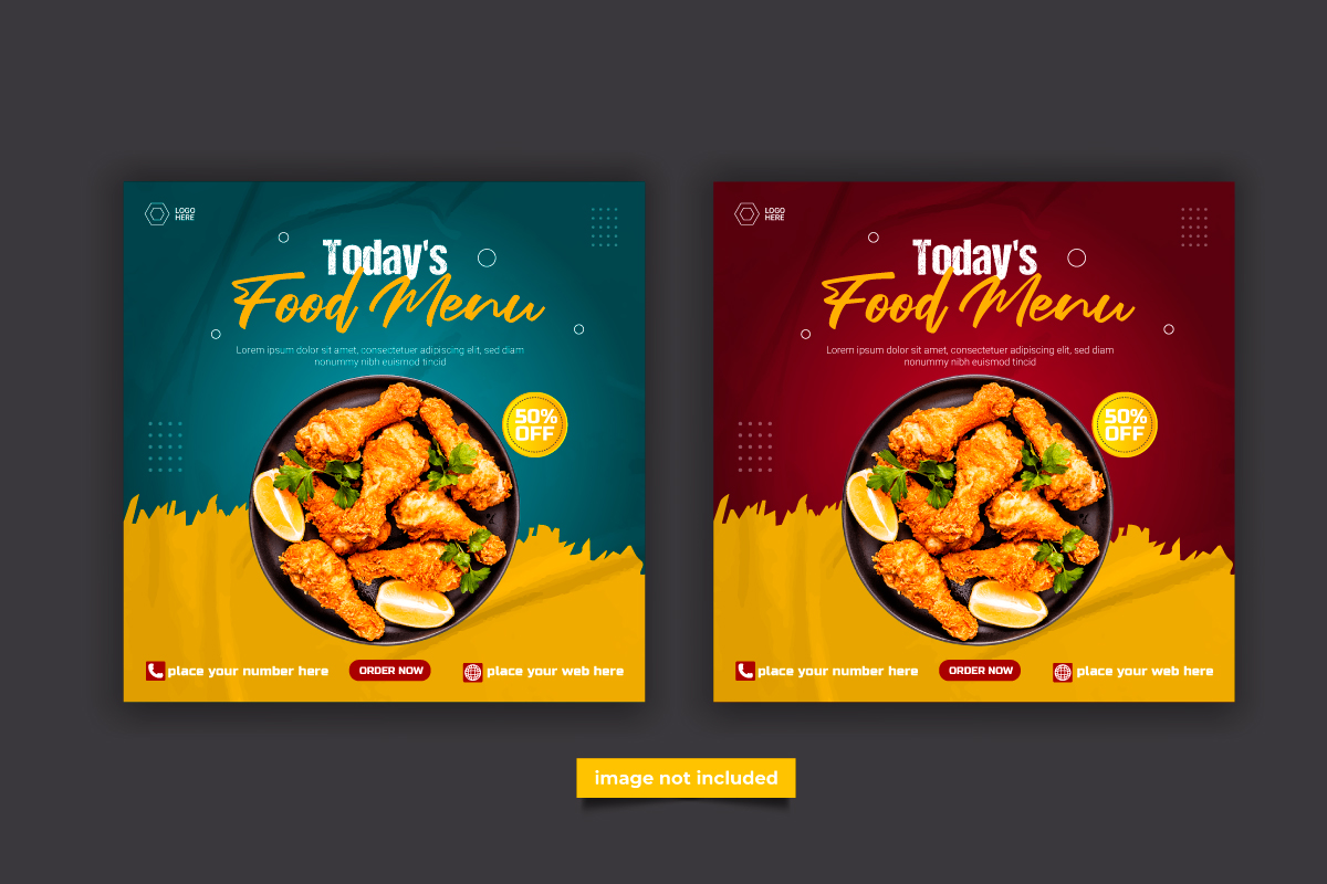 Template #329365 Banner Food Webdesign Template - Logo template Preview