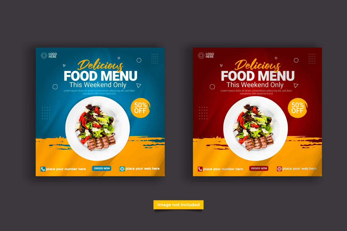 Template #329388 Banner Food Webdesign Template - Logo template Preview