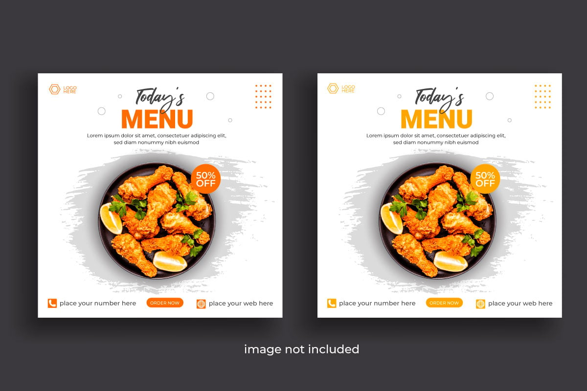 Template #329390 Banner Food Webdesign Template - Logo template Preview