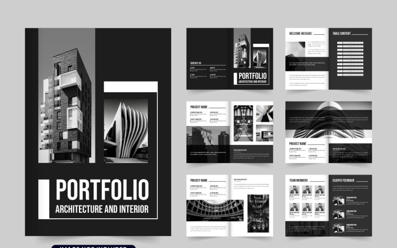 Architect profile and magazine template Magazine Template
