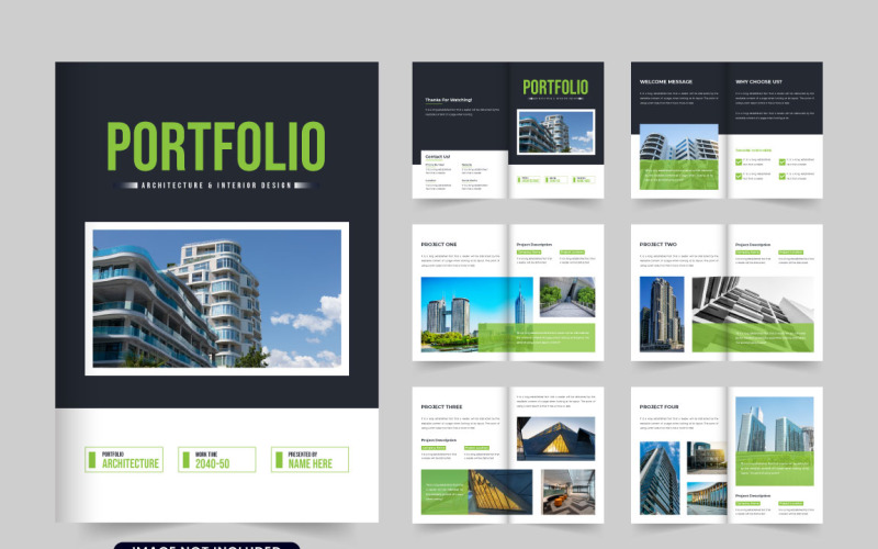 Architecture booklet and magazine vector Magazine Template