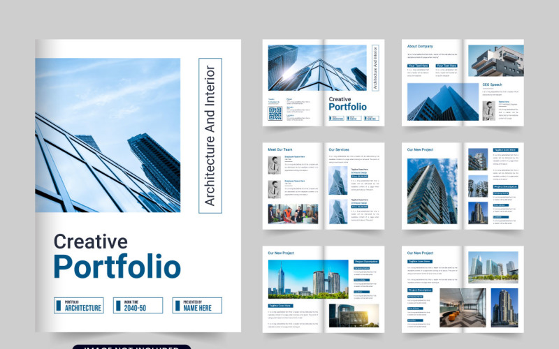 Architecture business brochure template Magazine Template