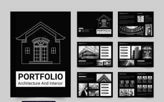 Architecture business magazine template vector