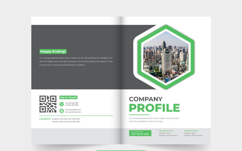 Business proposal booklet cover design Magazine Template