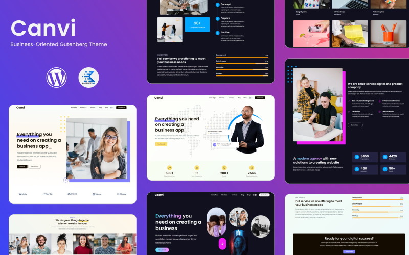 Canvi - Business-Oriented Gutenbeg WordPress Theme