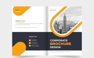 Company promotion booklet cover vector