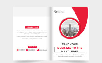 Corporate business brochure cover vector