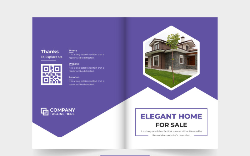 House sale brochure cover template Magazine Template