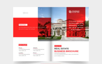 Property management booklet cover vector