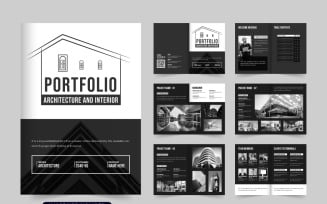 Real estate architect portfolio vector