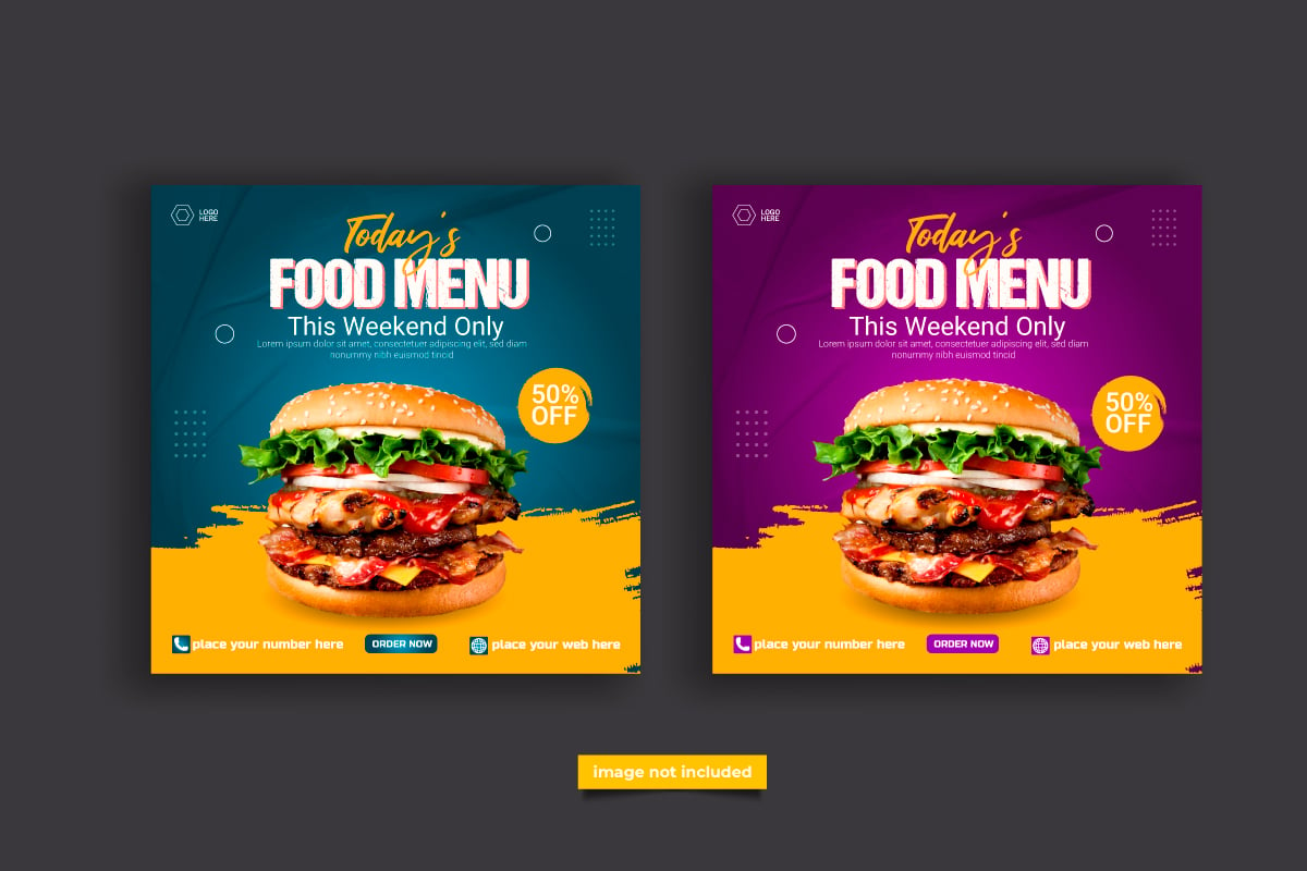 Template #329463 Banner Food Webdesign Template - Logo template Preview