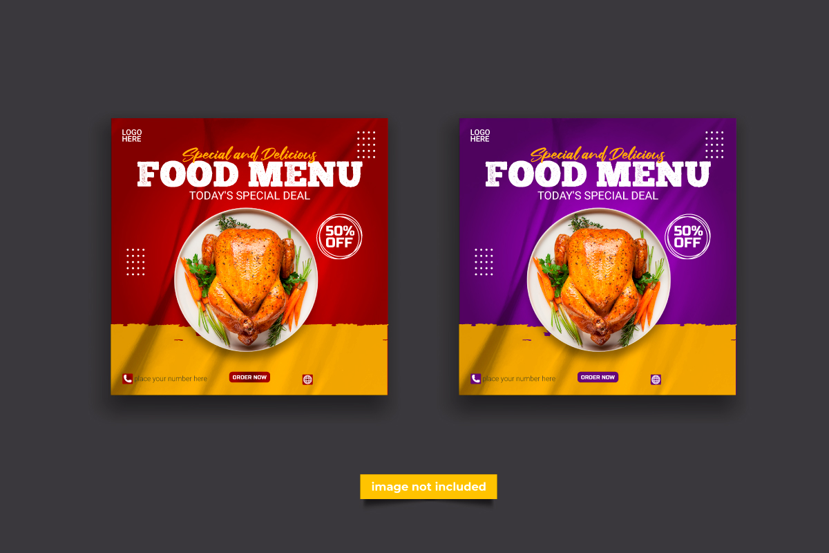 Template #329464 Banner Food Webdesign Template - Logo template Preview