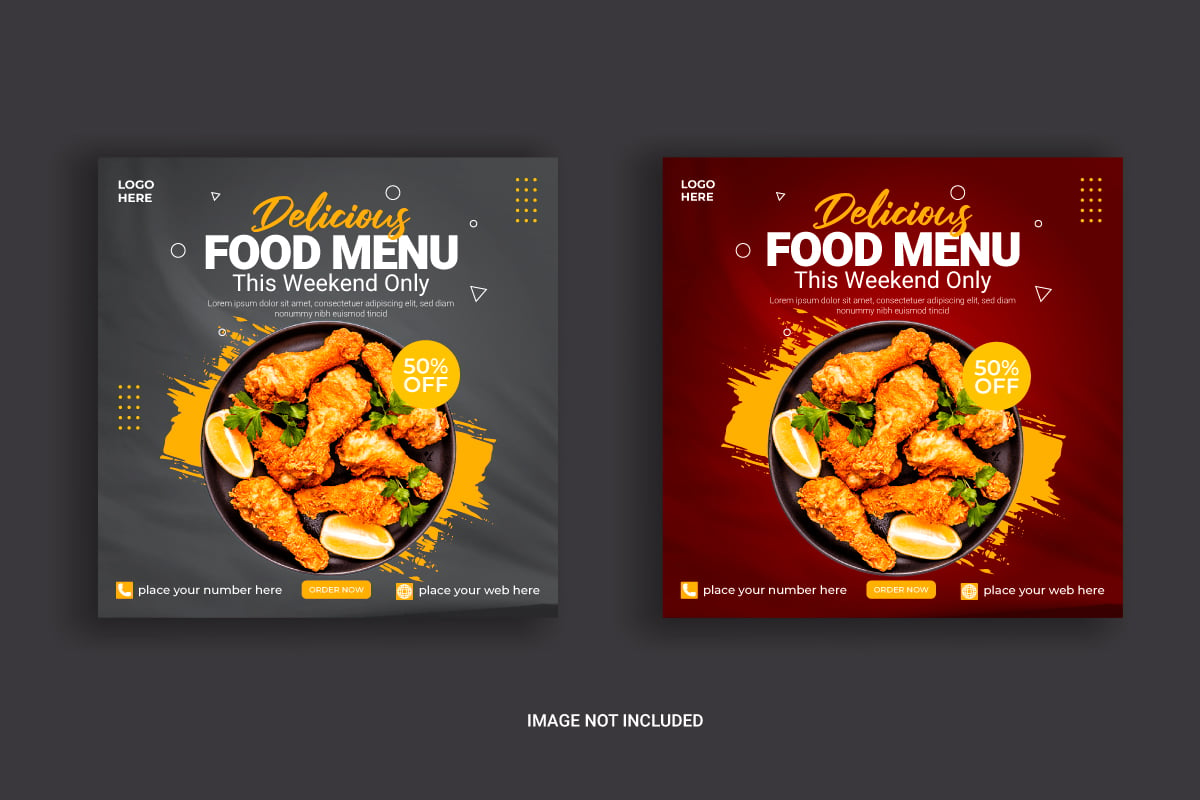 Template #329466 Banner Food Webdesign Template - Logo template Preview