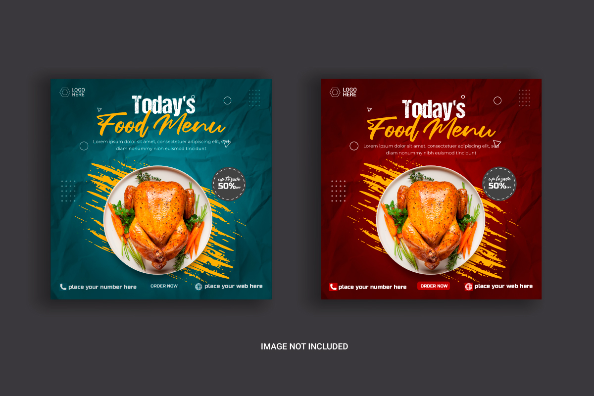 Template #329471 Banner Food Webdesign Template - Logo template Preview