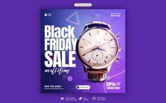 Black Friday Super Sale Social Media Post Templates