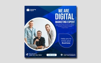Digital Marketing Agency Corporate Social Media Poster Templates