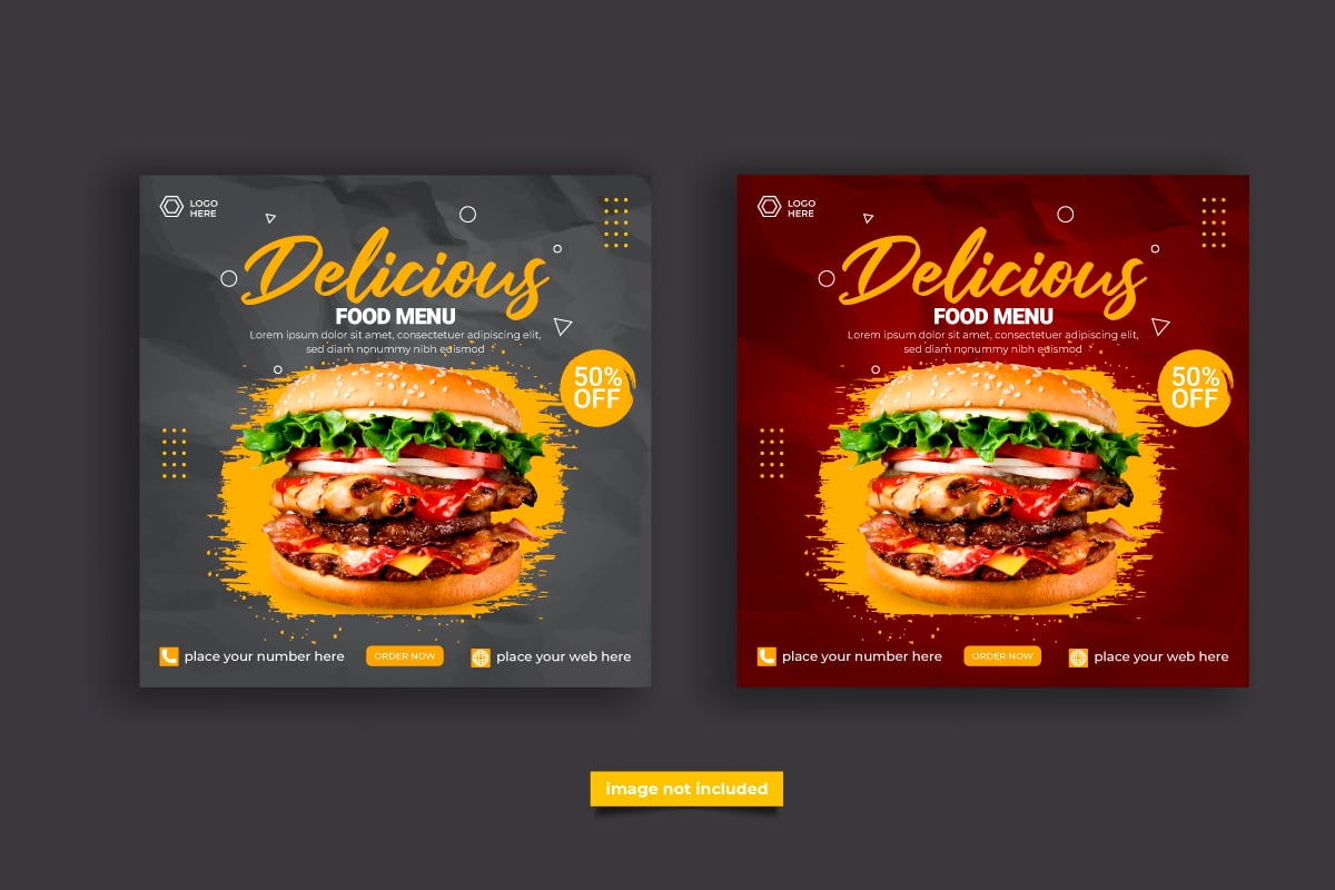 Template #329519 Banner Food Webdesign Template - Logo template Preview