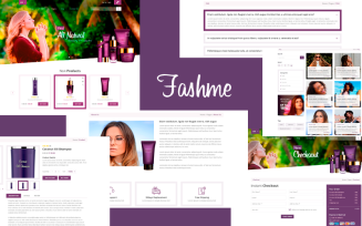 Fashme - cosmetic and beauty shop psd template