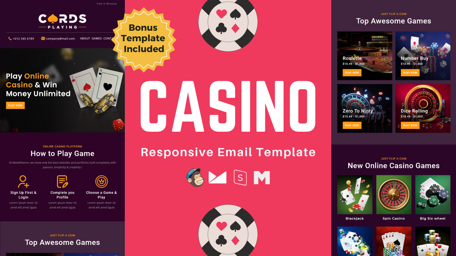 Kit Graphique #329640 Casino Cartes Divers Modles Web - Logo template Preview