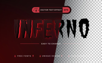 Inferno - Editable Text Effect, Font Style 2