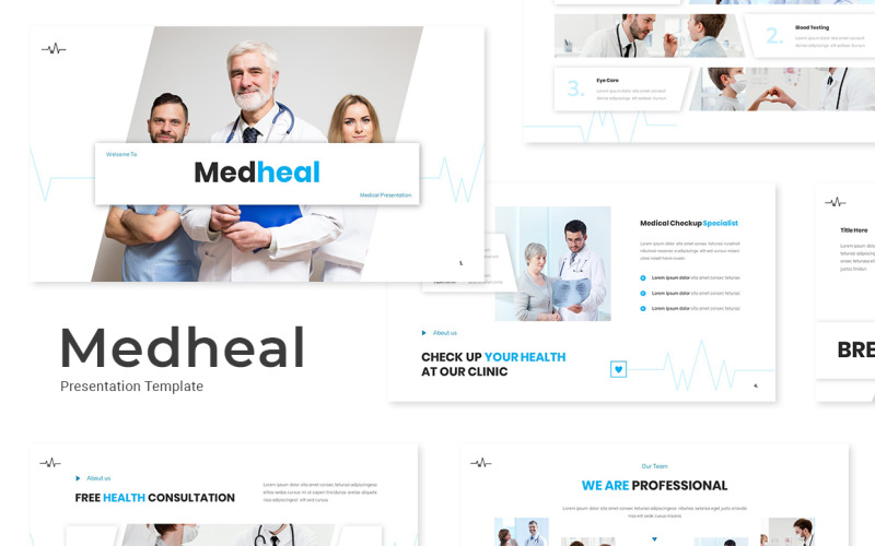 Medheal Medical Powerpoint Template PowerPoint Template
