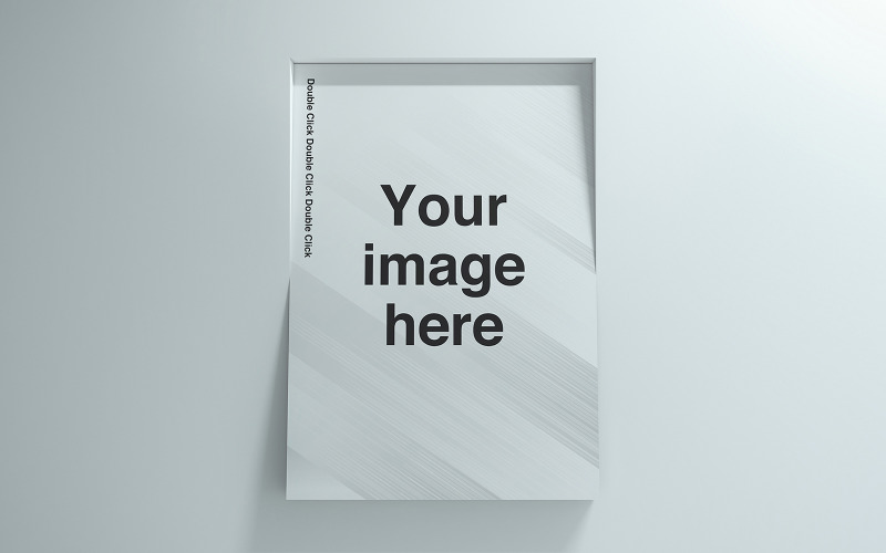 Inclined Louver Wall Poster Mockups Product Mockup