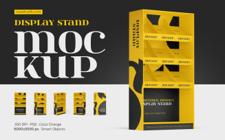 Promotional Product Display Stand Mockup Set
