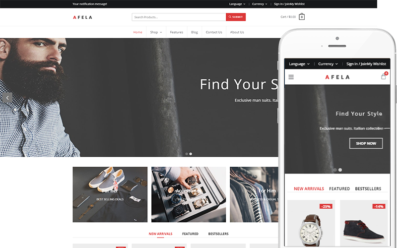 Afela WooCommerce Themes 329828