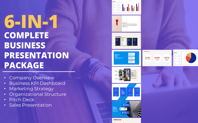 Complete Business Presentation Package PowerPoint Template