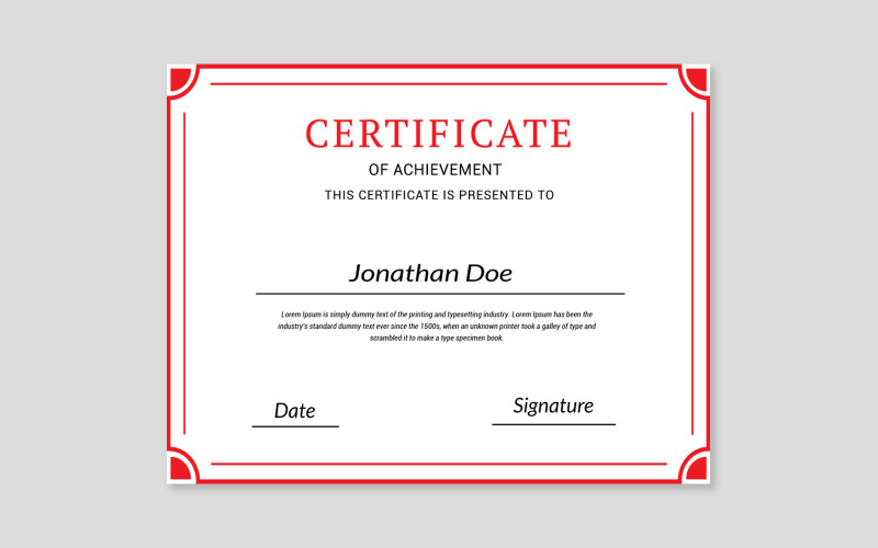 Professional Certificate template, college, diploma certificate template volume 07 Certificate Template
