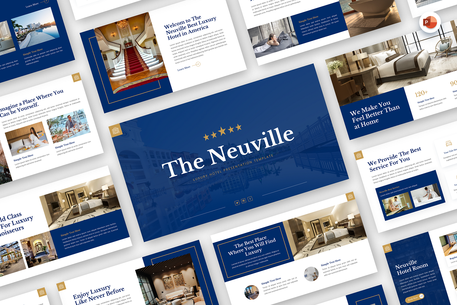 The Neuville - Luxury Hotel Powerpoint Template